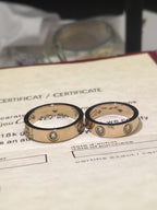 LOVE ring, classic model, 3 diamonds