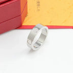 LOVE ring, small model, 1 diamond