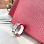 LOVE ring, classic model, paved