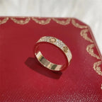 LOVE ring, classic model, paved