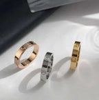 LOVE ring, classic model, 3 diamonds