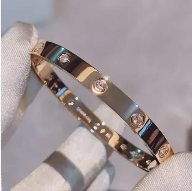 LOVE bracelet, classic model, 4 diamonds