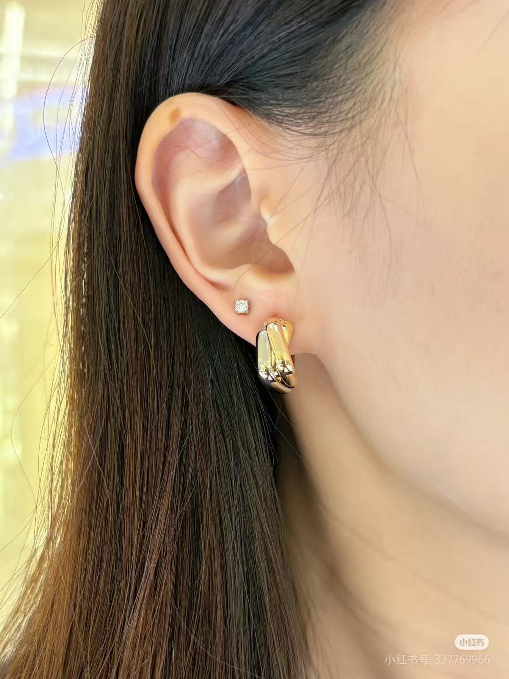 Trinity earrings, classic model