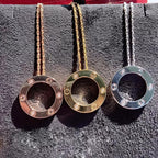 LOVE pendant, 5 diamonds